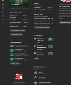 Canal de 26 mil inscritos | Não monetizado
