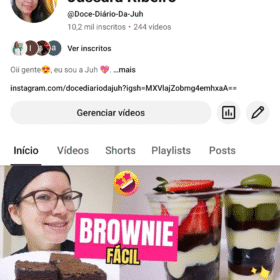 Canal de Confeitaria com 10mil inscritos