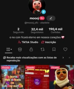 CONTA TIKTOK +32MIL MONETIZADA