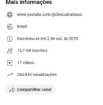Canal Youtube com 14.7 mil inscritos - Imagem 4