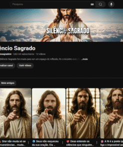 Canal YouTube com 3.665 Inscritos / Nicho Religião
