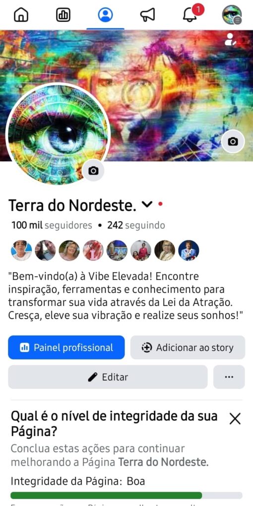PÁGINA DO FACEBOOK COM 100MIL SEGUIDORES, SEM NENHUMA RESTRIÇÃO, PRONTA PARA MONETIZAR