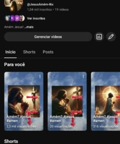 Canal religioso Br viral com 1,04 mil inscritos