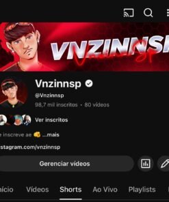YOUTUBE COM 98,7K INSCRITOS