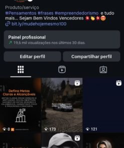 💬 Perfil no Instagram com 9 mil seguidores – frases e motivação diária 💪✨