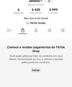 CONTA DO TIKTOK COM SHOP ATIVO BEM ENGAJADA com 2416 Seguidores