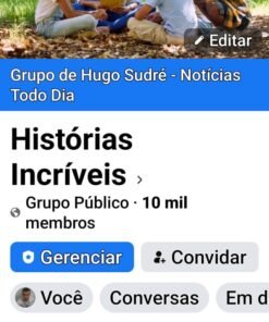 Grupo Facebook com 10.000 membros - historias diversas