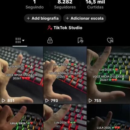 Conta de tiktok a venda pronta com 8282 Seguidores