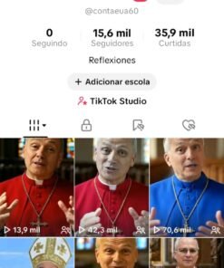 Conta do tiktok com 15,6 mil Seguidores EUA Monetizada