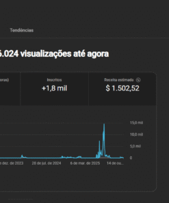 CANAL INGLÊS MONETIZADO DE MOMENTOS COM 1,8k DE INSCRITOS / SEM RESTRIÇÕES