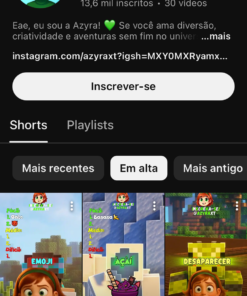 CANAL DE GAMES COM +13 MIL INSCRITOS!