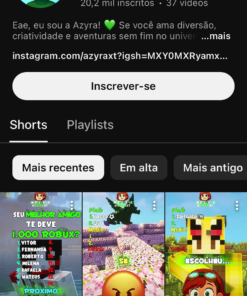 CANAL DE GAMES COM 20 MIL INSCRITOS!