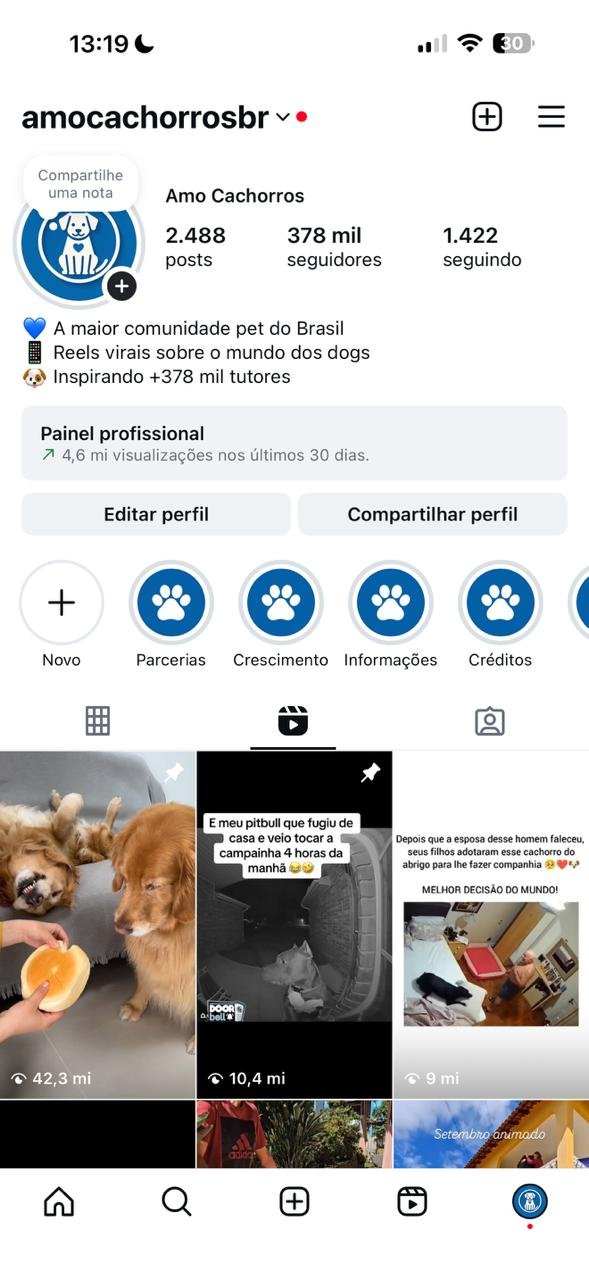 capa do perfil