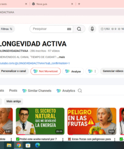 Vendo canal Espanhol grande potencial LONGEVIDAD ACTIVA dicas de saude para idosos 286 inscritos • 97 vídeos 57.425 visualizações