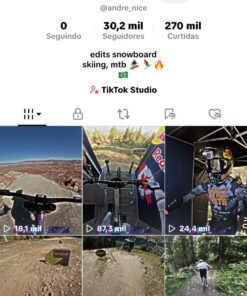 conta tiktok 30 mil seguidores, monetizada e sem shop ativo