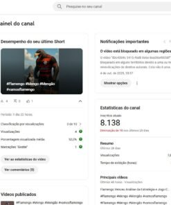 ⚡ Canal 8K de inscritos | Sem strikes | Ideal pra retomar e monetizar rápido!