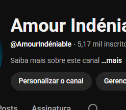 Canal francês monetizado de histórias com 5,17 mil inscritos