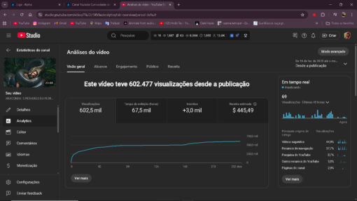 Oportunidade única CANAL DE 13K MONETIZADO NICHO TERROR - Imagem 9