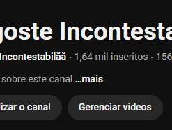 Canal romeno monetizado de histórias com 1,64 mil inscritos
