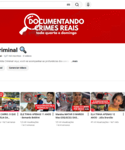VENDO CANAL DARK CRIMES REAIS 1,07 mil inscritos