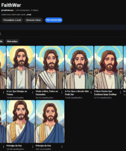 Canal Cristão com 7.496 Inscritos • Sem Strikes e Alto Engajamento