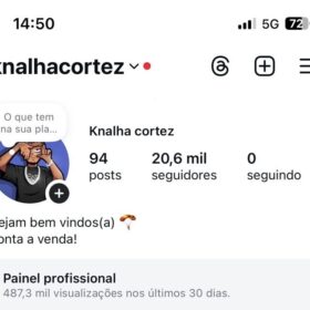 Conta de 20k ótima de cortes