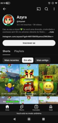 CANAL DE GAMES COM 31 MIL INSCRITOS!