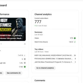 CANAL DARK GRINGO DE ESTOICISMO [MONETIZADO] COM 777 Inscritos, Faltando apenas 223 PARA 1000 INSCRITOS.