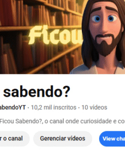 CANAL YOUTUBE CURIOSIDADES 10,2 mil inscritos