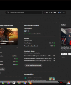 CANAL DO YOUTUBE PRONTO PARA CRESCER – 618 INSCRITOS REAIS – NICHO RETRÔ + IA SUPER VALORIZADO!
