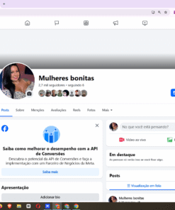 Pagina facebook 2,7 mil seguidores nicho hot engajado