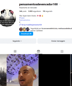 🔥 Perfil no Instagram com 9 mil seguidores – conteúdo motivacional e inspirador 💭💪 mande suas propostas aceito