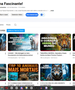 Canal nicho animal 4,9 mil inscritos
