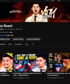 Canal no Youtube +61k Monetizado com ótimo desempenho