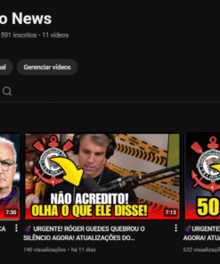 Canal de Notícias do Corinthians 600 inscritos reais
