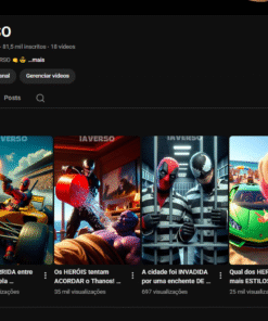 Canal do YouTube - Historias infantis - 80 Mil inscritos