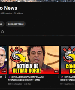 Canal de Notícias do Corinthians 650 inscritos reais