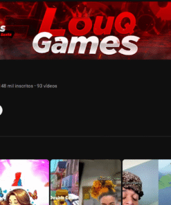 CANAL YOUTUBE COM QUASE 150K DE INSCRITOS