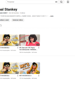 CANAL YOUTUBE BRASILEIRO 122K DE INSCRITOS