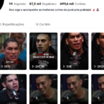 Conta Tiktok Monetizada 85K Seguidores / cortes de podcasts policiais
