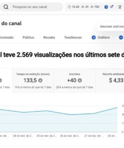 Canal de Futebol Francês Monetizado com 8.500 inscritos
