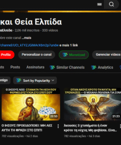 Canal Monetizado na Grécia com 2 mil inscritos