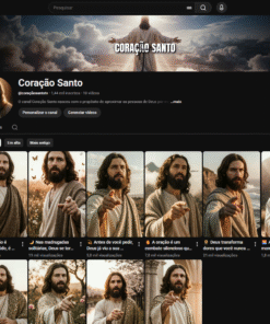 Canal YouTube com 1.440 Inscritos / Nicho Religião