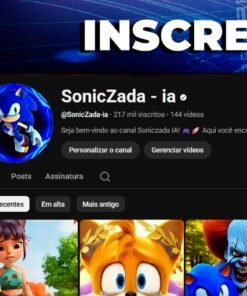 Canal YouTube 217K inscritos Vereficado – Pronto para monetizar em 2026