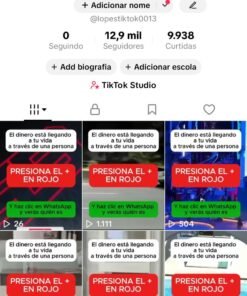 Vendo conta Tiktok 12.9K Seguidores EUA monetizada virgem