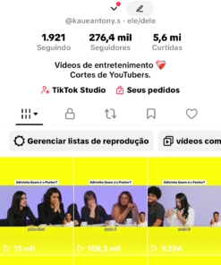 Conta TikTok 276k Seguidores — Engajada, Monetizada e Elegível TikTok Shop