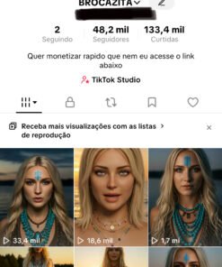 Conta do tik tok 48.2K Seguidores