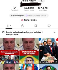 Conta TIKTOK com 58k seguidores