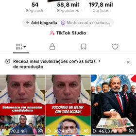 Conta TIKTOK com 58k seguidores