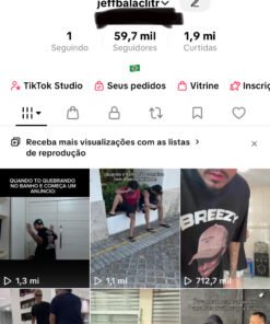 Conta tik tok 59.7K Seguidores boa monetizado e shop ativo